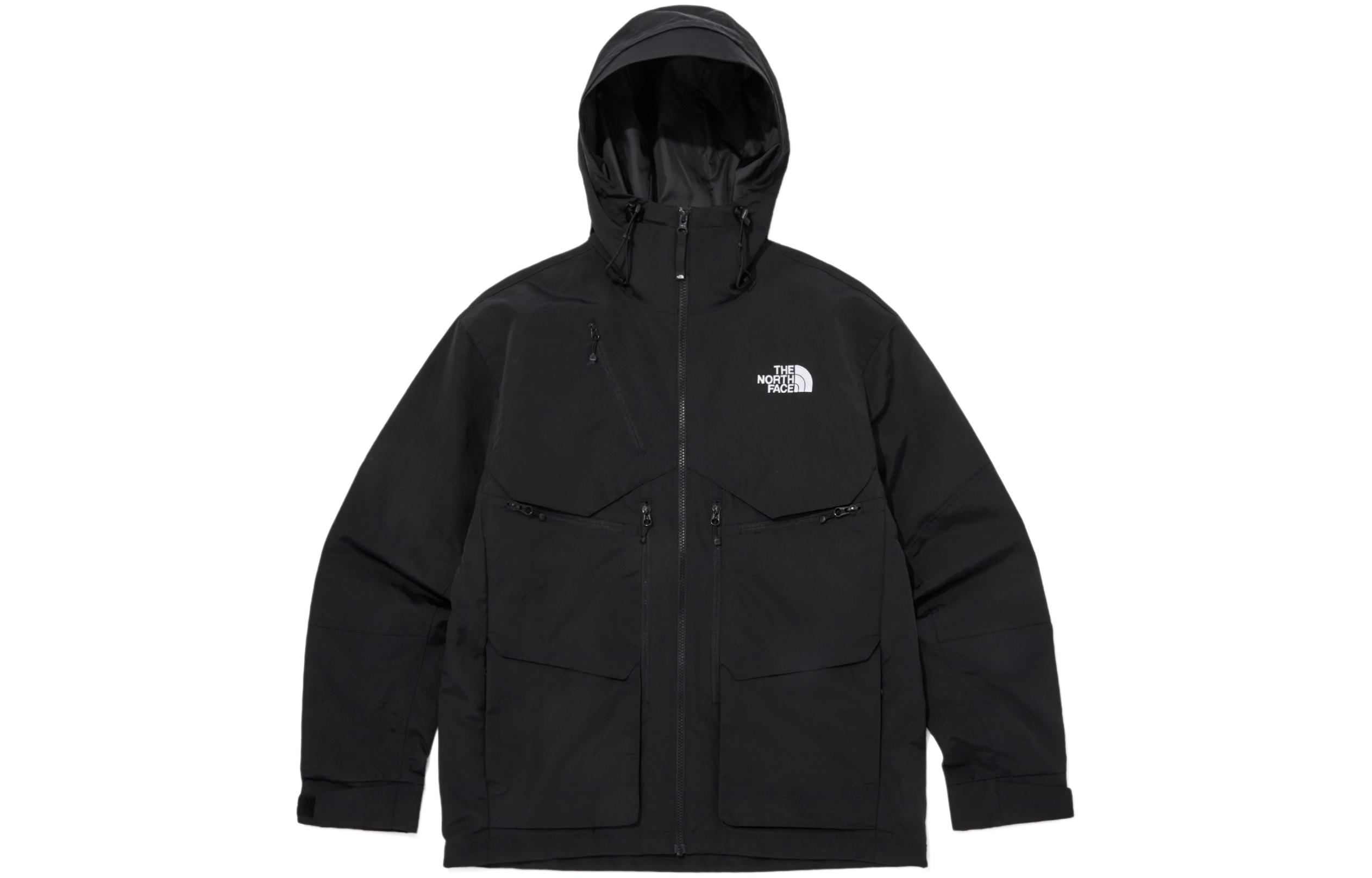 TNF Black Multi-Pocket Utility Hooded Jacket Unisex Long Sleeve NJ3BQ04A 圖 2