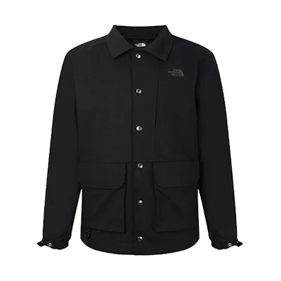 TNF Black Outdoor Casual Jacket with Single-Breasted Design NF0A4U5O-JK3