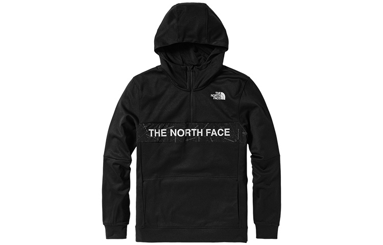 TNF Black Outdoor Fleece Pullover Hoodie Half-Zip Sweater NF0A4U5K-JK3