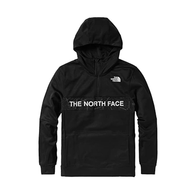 TNF Black Outdoor Fleece Pullover Hoodie Half-Zip Sweater NF0A4U5K-JK3