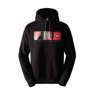 TNF Black Outdoor Hoodie with Letter Graphic Print NF0A8522-JK3