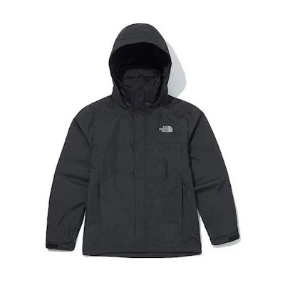 TNF Black Packable Outdoor Hooded Jacket NJ2HM06A