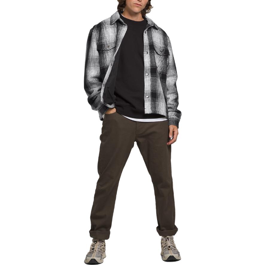 TNF Black Plaid Collar Long Sleeve Workwear Jacket NF0A8323-O1Q 圖 3