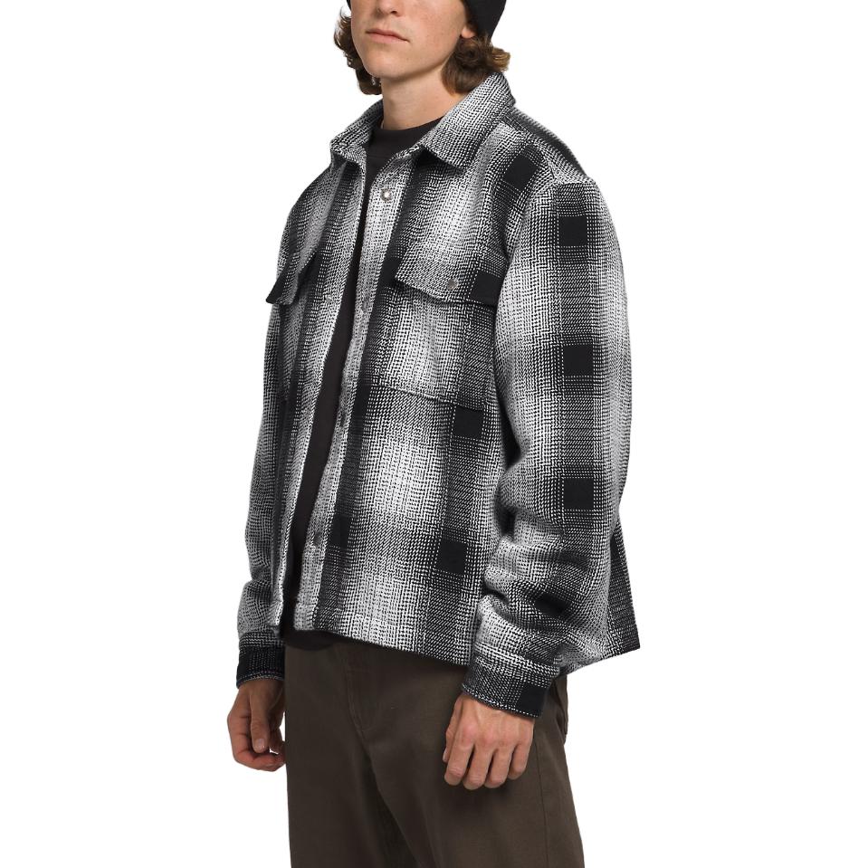 TNF Black Plaid Collar Long Sleeve Workwear Jacket NF0A8323-O1Q 圖 5