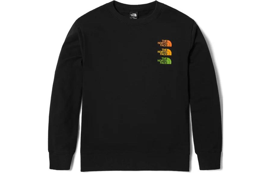 TNF Black Plain Pullover Crewneck Long-Sleeve Sweatshirt NF0A81NN-JK3