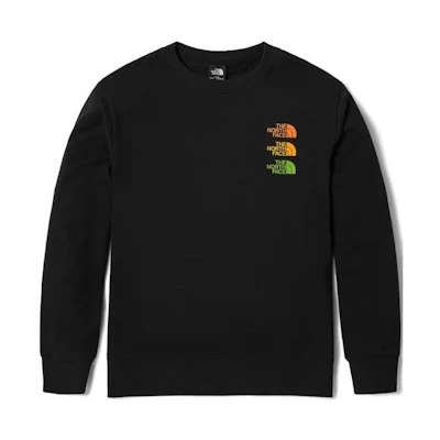 TNF Black Plain Pullover Crewneck Long-Sleeve Sweatshirt NF0A81NN-JK3