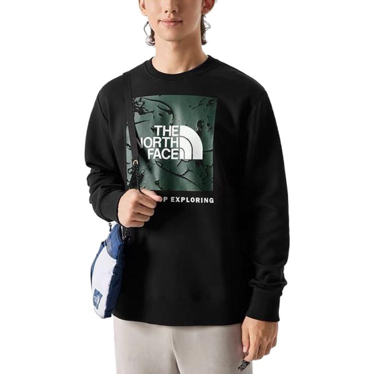TNF Black Pullover Crewneck Sweatshirt with Logo Print NF0A86Q0JK3-JK3 圖 4