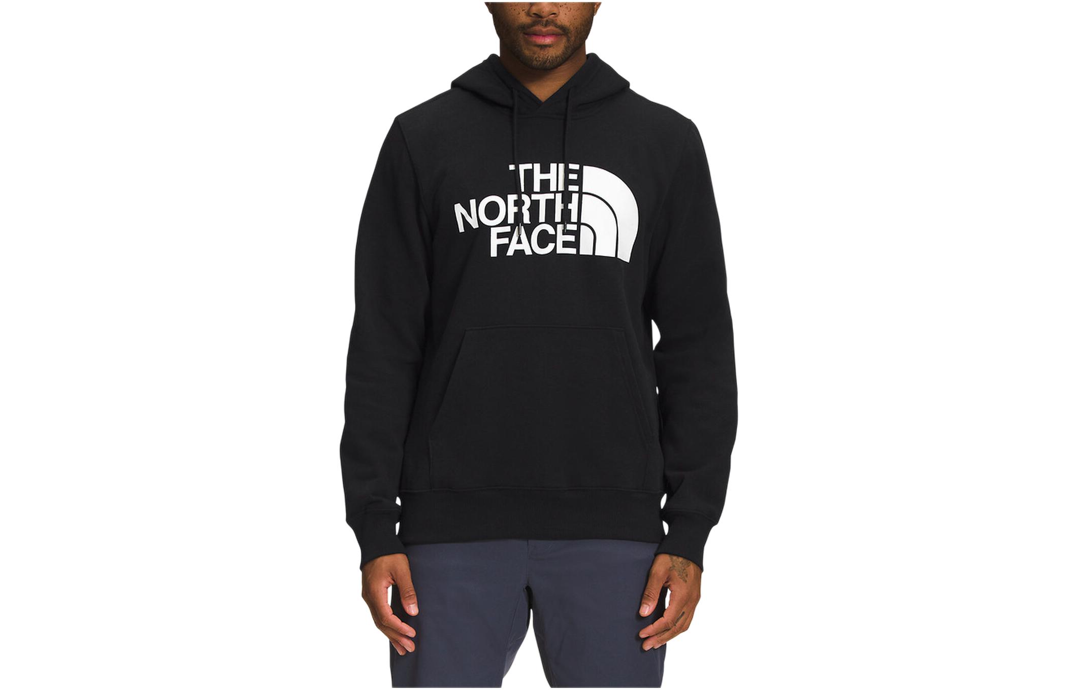 TNF Black Pullover Hoodie Printed Logo Long Sleeve Sweatshirt NF0A7R9F-JK3