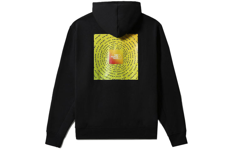 TNF Black Pullover Hoodie with Back Graphic Print NF0A7QA3-JK3