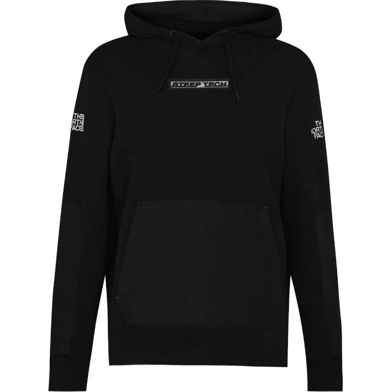 TNF Black Pullover Hoodie with Letter Print Long Sleeve NF0A4R5G-JK3