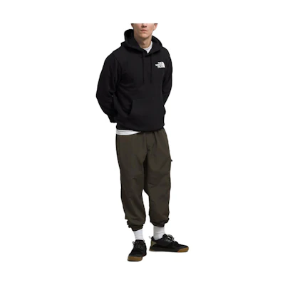 TNF Black Pullover Hoodie with Lettering Design NF0A7UNS-OV2