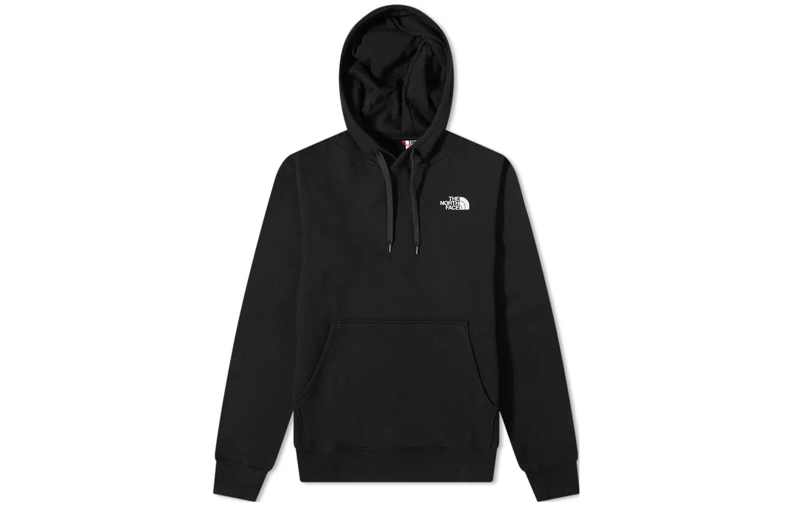 TNF Black Pullover Hoodie with Logo Print NF0A7X1J-JK3