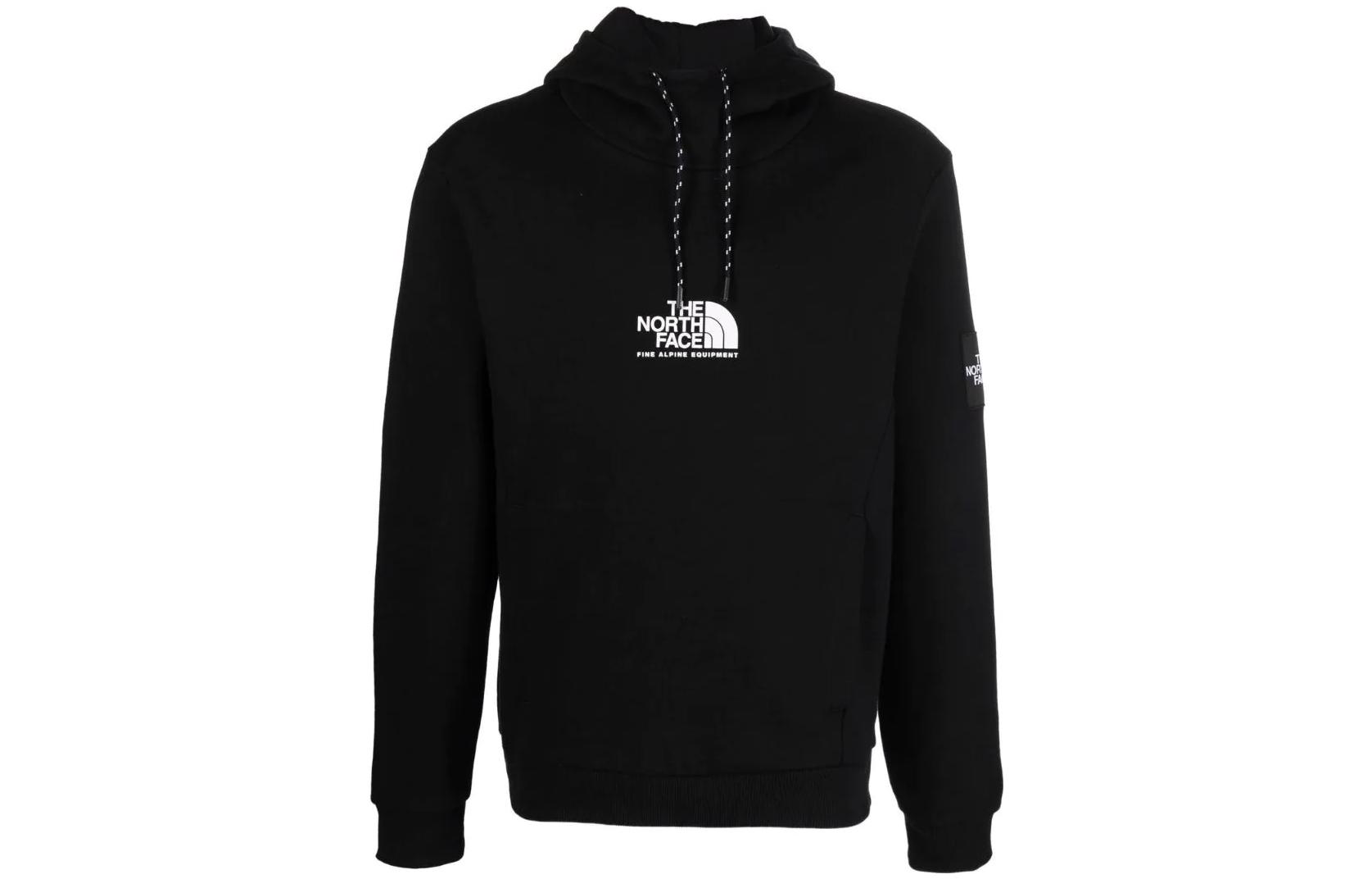 TNF Black Pullover Hoodie with Logo Print NF0A3XY3F-JK3