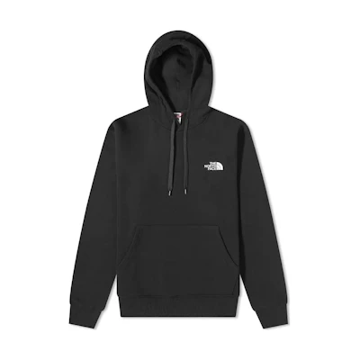 TNF Black Pullover Hoodie with Solid Logo Print NF0A7X1P-JK3