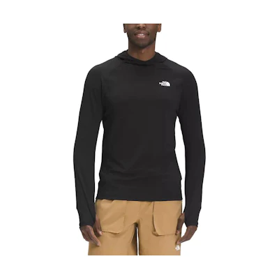 TNF Black Raglan Sleeve Hoodie with Solid Logo NF0A81WY-JK3