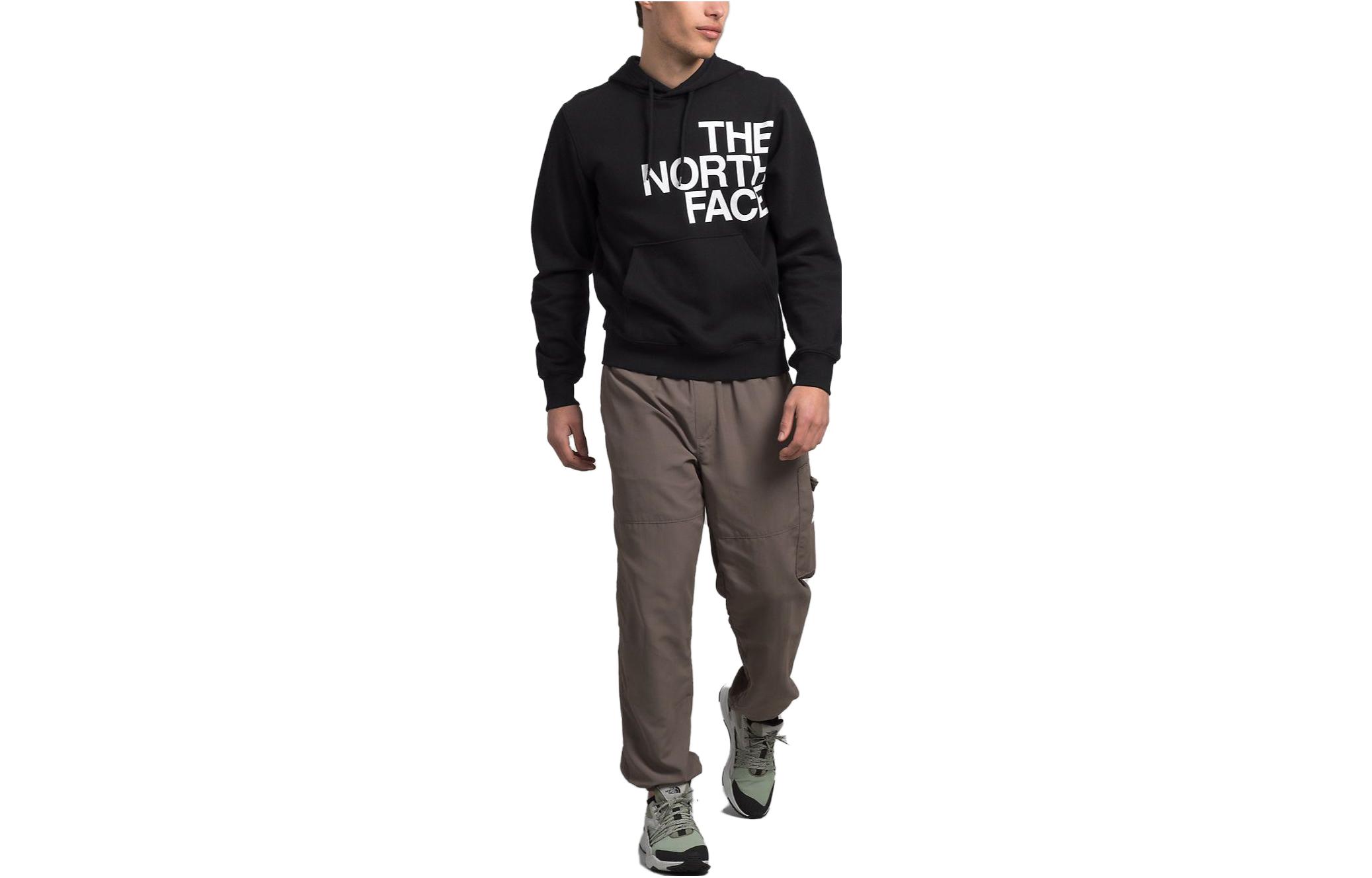 TNF Black Retro Hoodie with Letter Print Design NF0A8121-OBP
