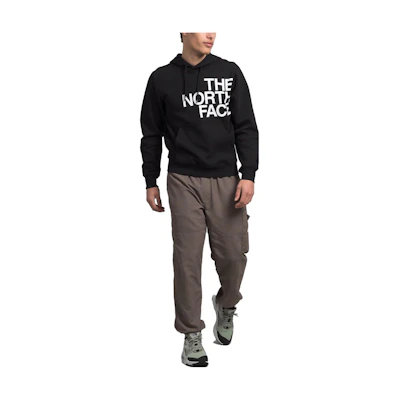 TNF Black Retro Hoodie with Letter Print Design NF0A8121-OBP