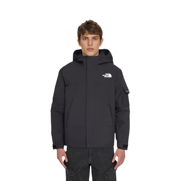 TNF Black Samurai S23 Logo Hoodie Waterproof Windbreaker Jacket Black NJ3BP01J 圖 5