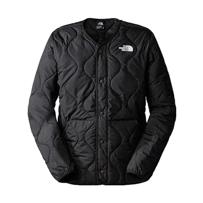 TNF Black Snap-Button Logo Print Jacket NF0A852AJK3