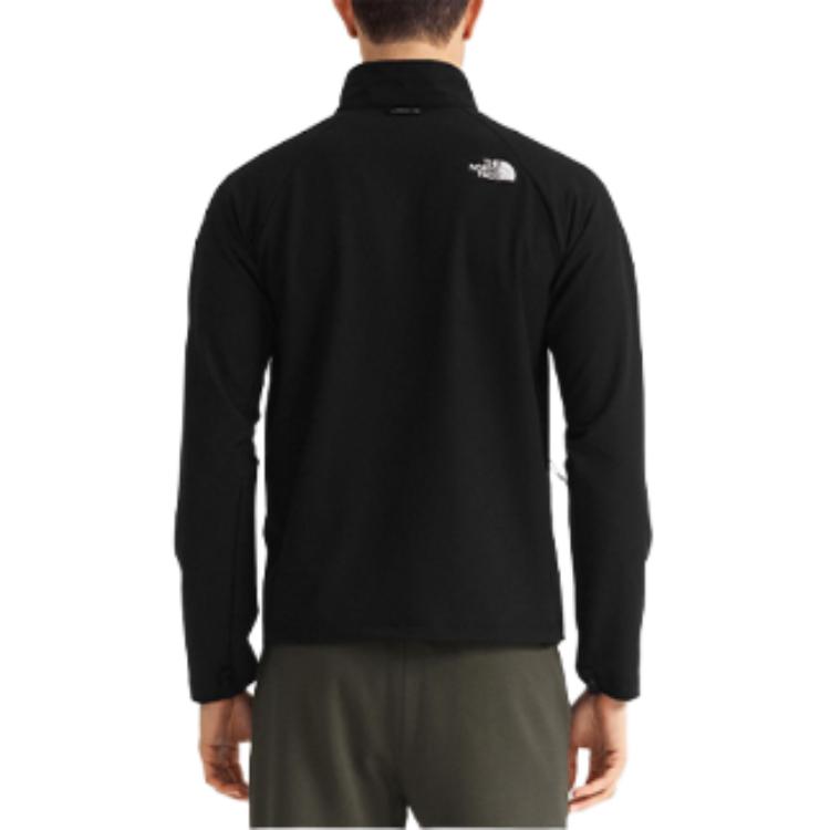 TNF Black Softshell Jacket Casual Solid Color Stand Collar NF0A8AUP-JK3 圖 7