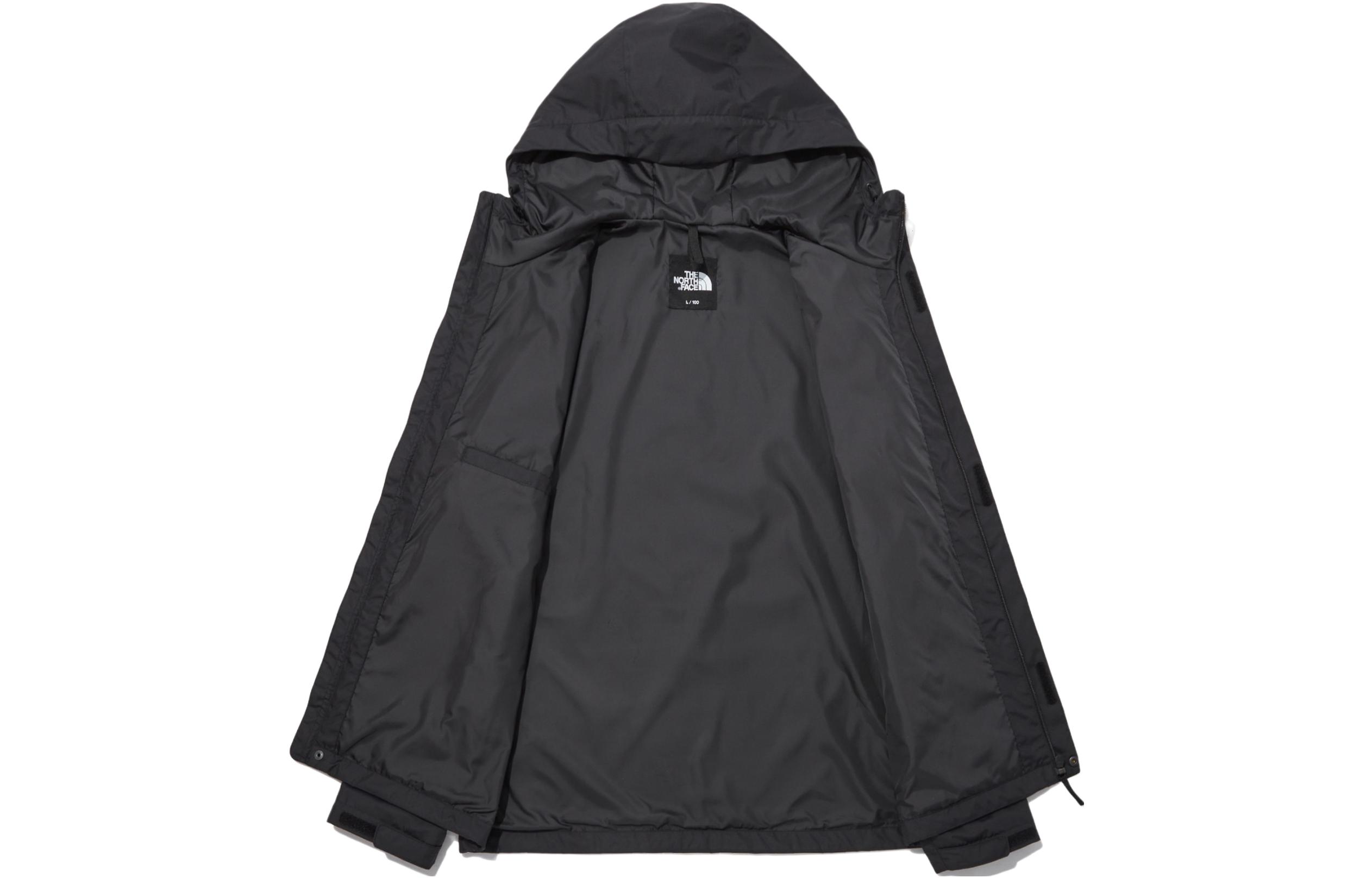 TNF Black Solid Color Casual Hoodie Jacket NJ2HP08A 圖 4