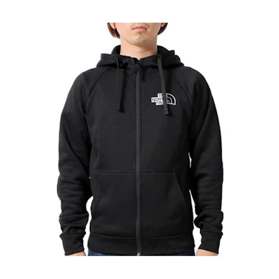 TNF Black Solid Color Hooded Letter Print Jacket TNF-5G9Q