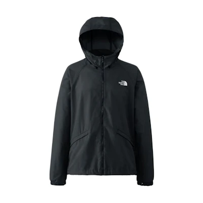 TNF Black Solid Color Hoodie Zip-Up Jacket NP22132K