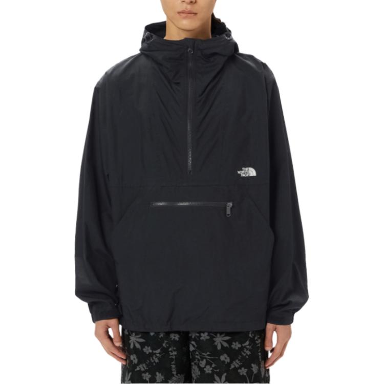 Shop The North Face Jaket Hoodie Hitam Polos dengan Resleting NP22333-K