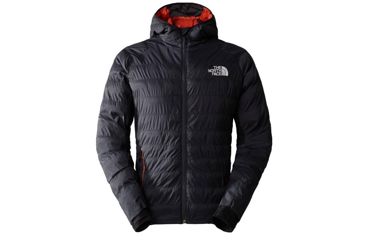 TNF Black Solid Color Slim Fit Hooded Jacket NF0A7Z8O-UG3