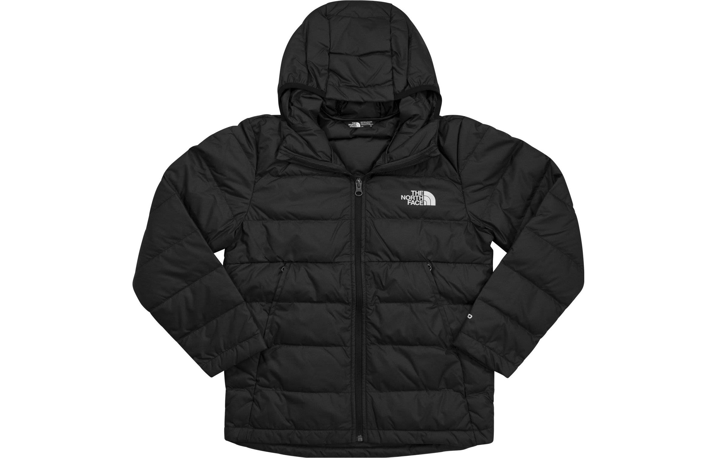 TNF Black Solid Color Zip-Up Hoodie Jacket NF0A855E-JK3