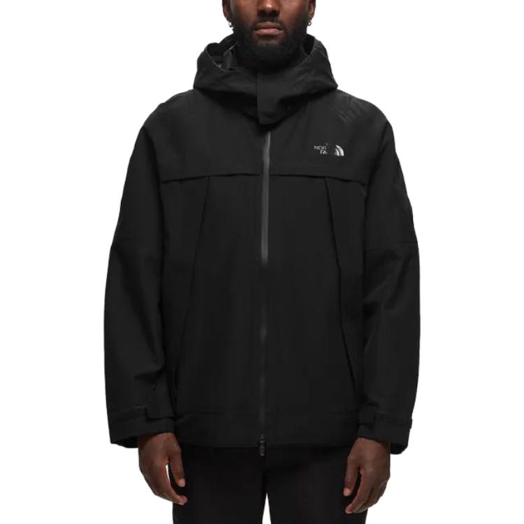 TNF Black Solid Color Zip-Up Hoodie Jacket NF0A83PR-JK31 圖 3