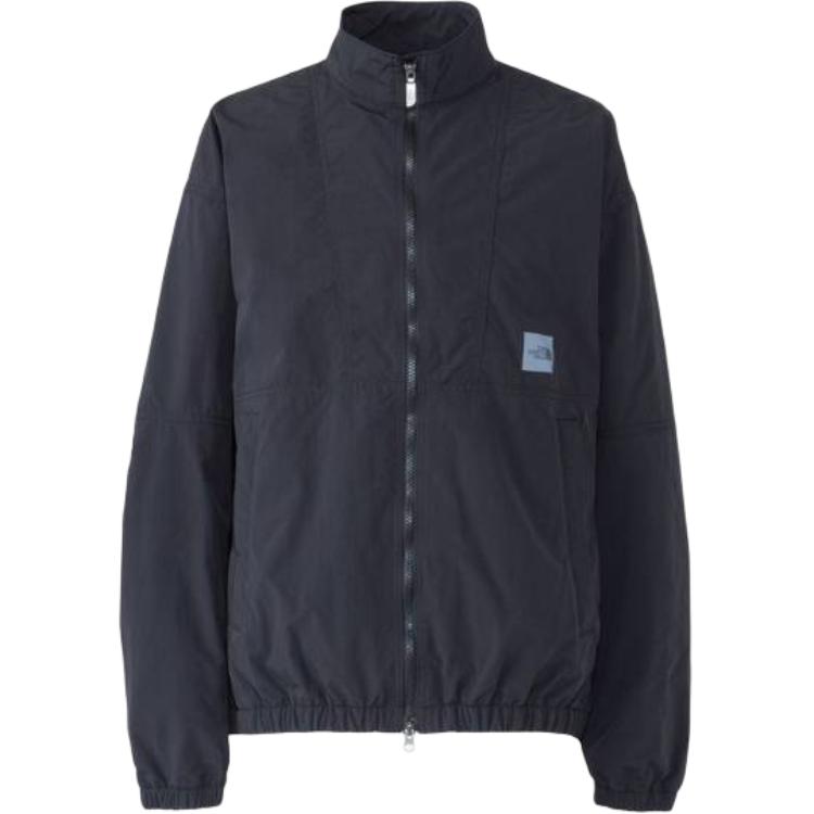 TNF Black Solid Color Zip-Up Jacket Unisex NP22460K