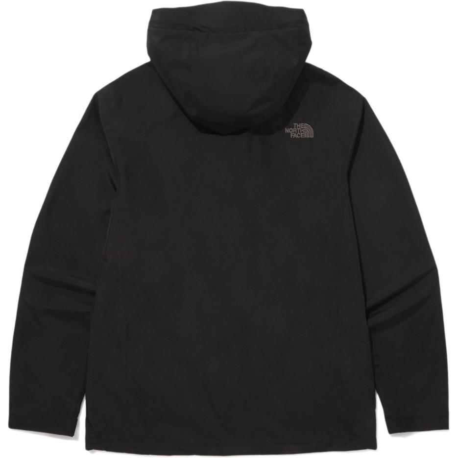 TNF Black Solid Embroidered Logo Zip-Up Hoodie Jacket NJ2HQ52A 圖 3