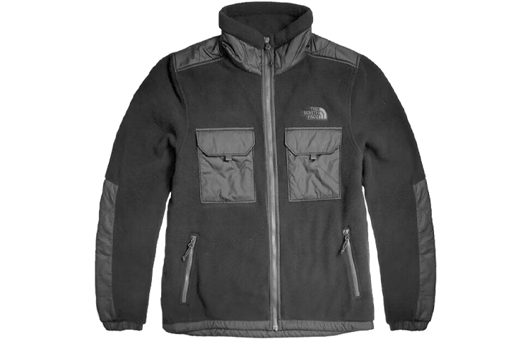 TNF Black Solid Full-Zip Jacket NF0A7W7A-Z5D