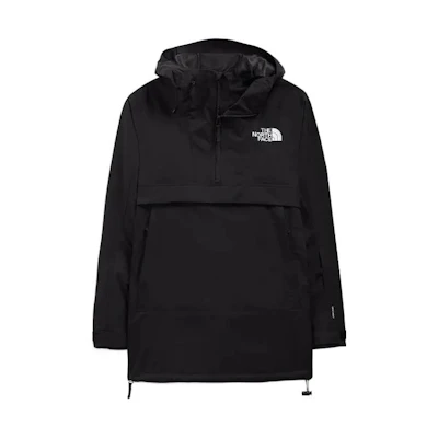 TNF Black Solid Half-Zip Hooded Pullover Jacket NF0A4QXE-JK3