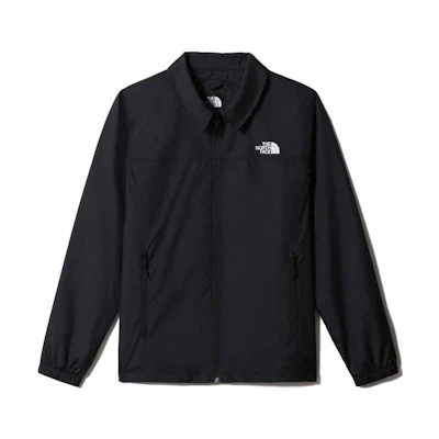 TNF Black Solid Large Logo Printed Zip-Up Jacket NF0A5IGV-JK3