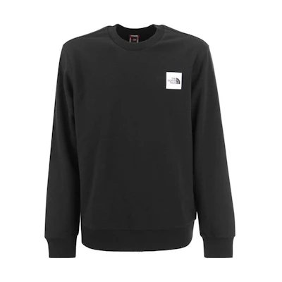 TNF Black Solid Logo Crewneck Long Sleeve Sweatshirt NF0A8238-JK3