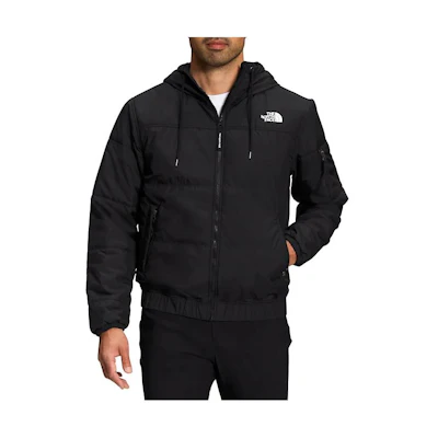 TNF Black Solid Logo Drawstring Hoodie Jacket NF0A7WXQ-JK3