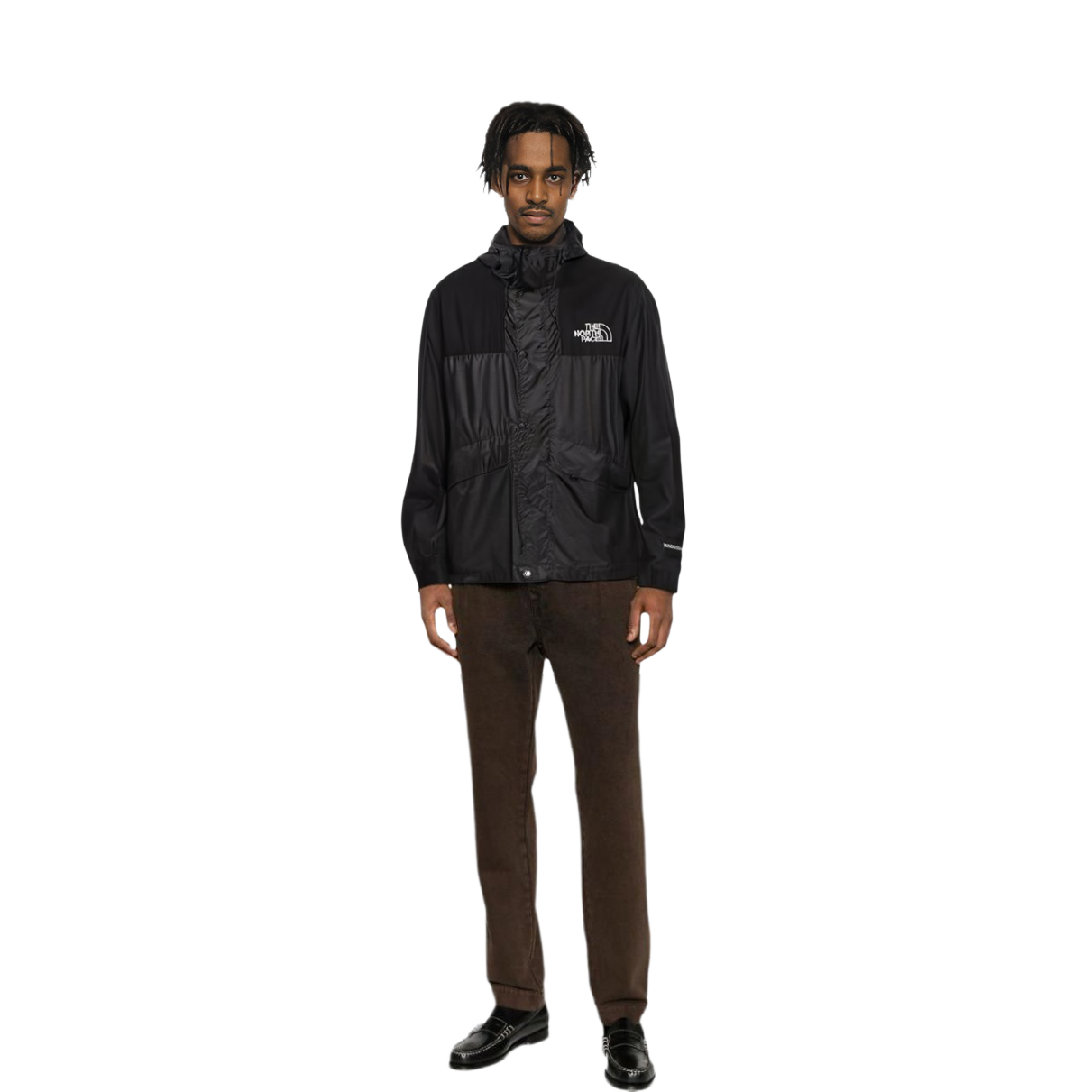 TNF Black Solid Logo Embroidered Casual Hoodie Jacket NF0A5J4D-JK3 圖 12