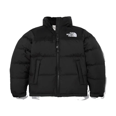 TNF Black Solid Logo Zip-Up High Collar Jacket Unisex NJ1DN50N