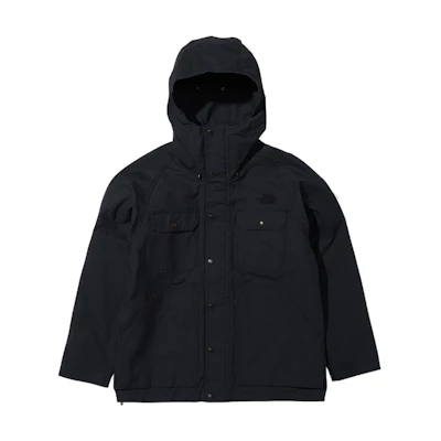 TNF Black Solid Pocket Casual Hooded Workwear Jacket NP72132-K