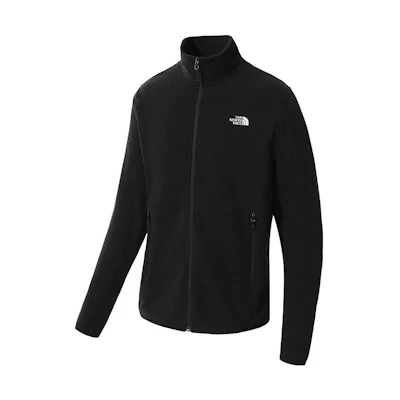 TNF Black Solid Stand Collar Full-Zip Jacket NF0A4AJC-JK3