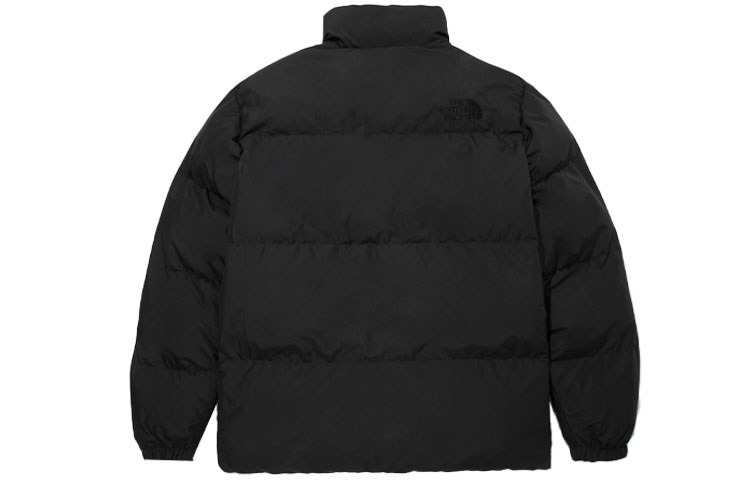 Lookbook The North Face 黑色素面立領羽絨外套 NJ3NM53J