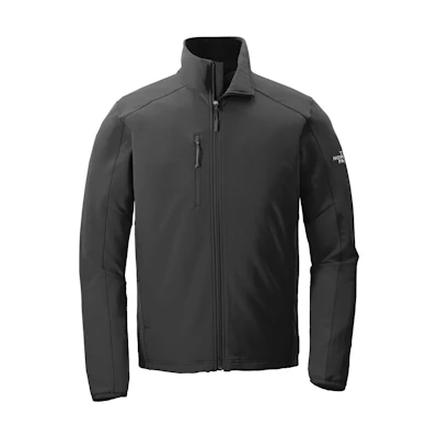 TNF Black Solid Stretch Softshell Stand Collar Jacket NF0A3LGV-JK3