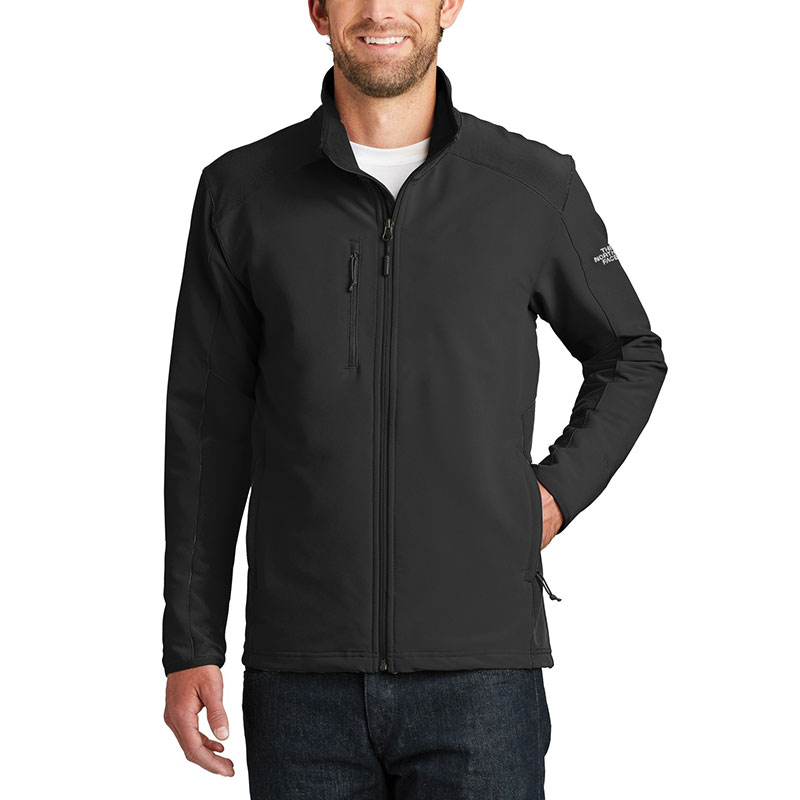 TNF Black Solid Stretch Softshell Stand Collar Jacket NF0A3LGV-JK3 圖 3