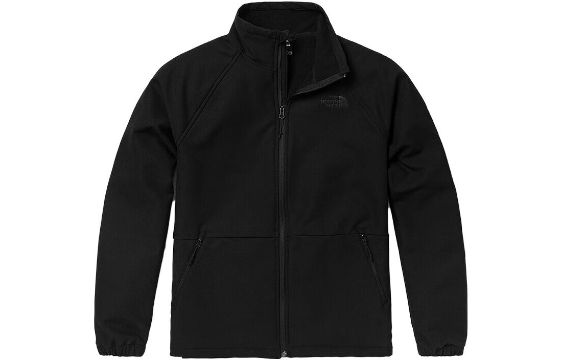 TNF Black Solid Windproof Softshell Jacket NF0A83S6-KS7