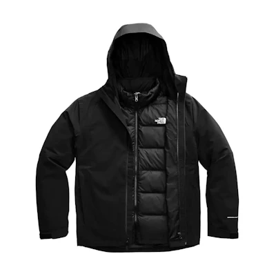 TNF Black Solid Zip-Up Hoodie Jacket NF0A4R2I