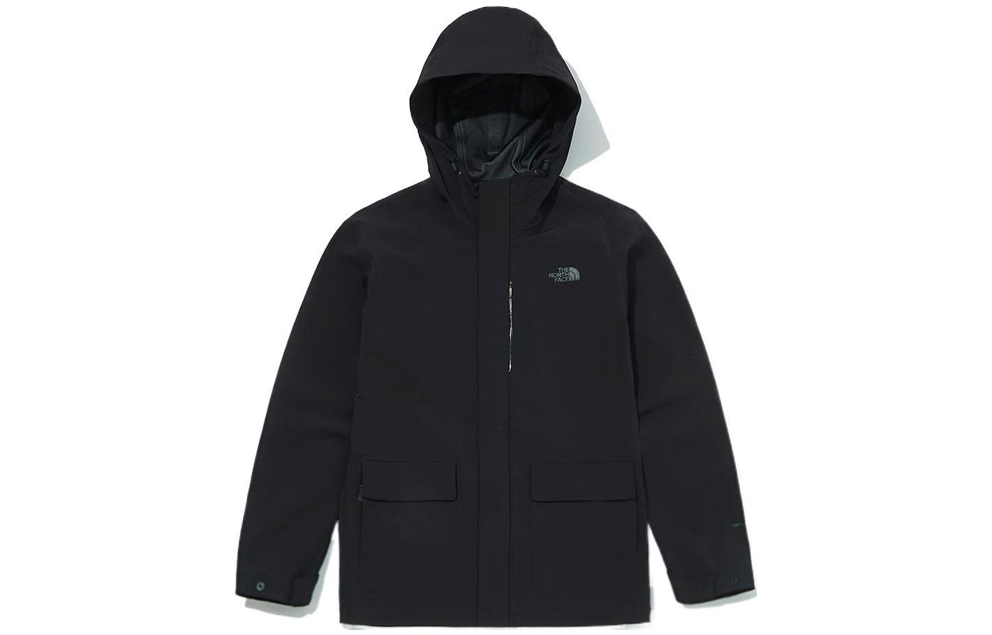 TNF Black Utility Long-Sleeve Hooded Jacket NJ2HM50A