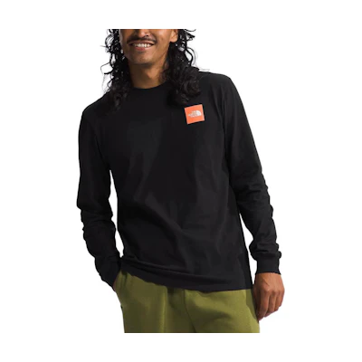 TNF Black/Vivid Flame Logo Crewneck Sweatshirt NF0A86WW-UIF