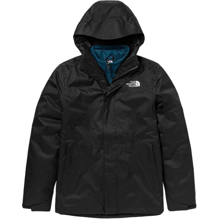 TNF Black Warrior 3-in-1 Waterproof Insulated Jacket - Black NF0A4U7M